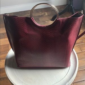 Banana republic ring crocodile satchel